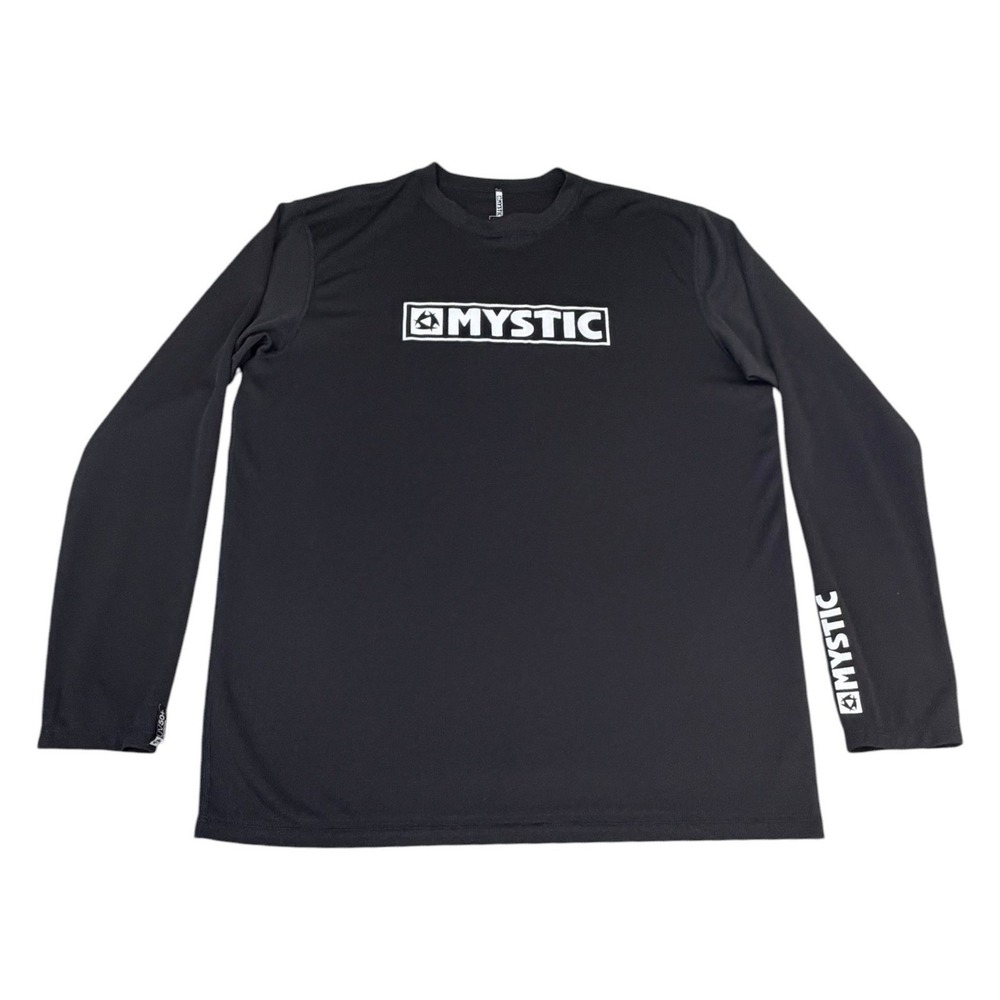 Mystic Mens Long Sleeve Rash Guard Shirt Black UV 50 Protection Surf Swimming XL